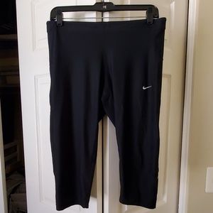 Nike Running Leggings Black Large